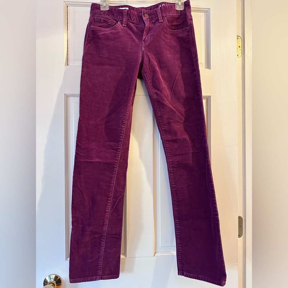 Purple Straight Leg Women's Pants